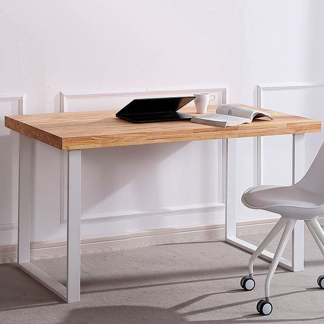 Detalle de adec Natural Mesa de Estudio 120x60x73cm Roble/Blanco 📐