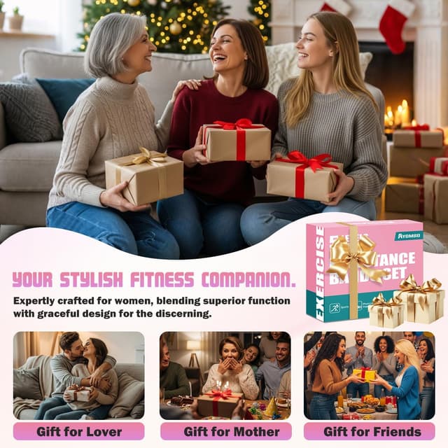 Thumbnail 6 de Ayombo Resistance Band Women โ Heavy Resistance set ๐๏ธโ