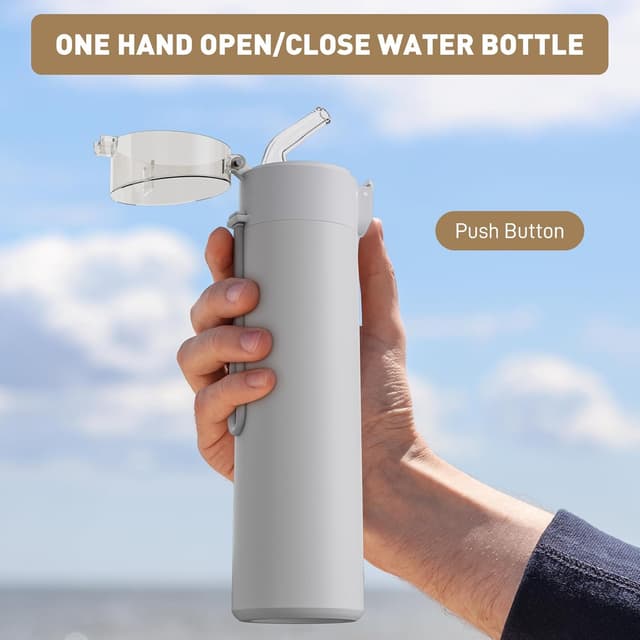 Detalle 1 de Exllena 270ml water bottle with straw