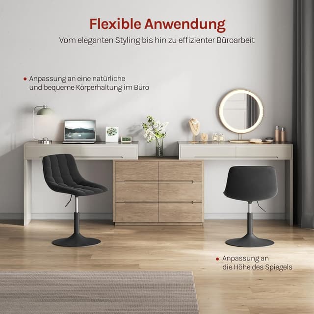 Thumbnail 5 de WOLTU Schminktisch Stuhl Hocker 38–49,5 cm