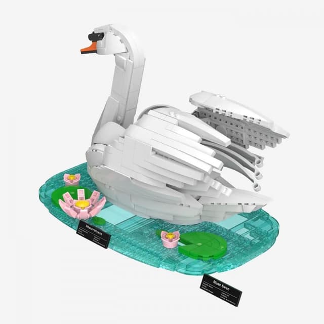 Detalle 2 de BlueBrixx Pro 108707 Schwan mit 1.191 Teilen