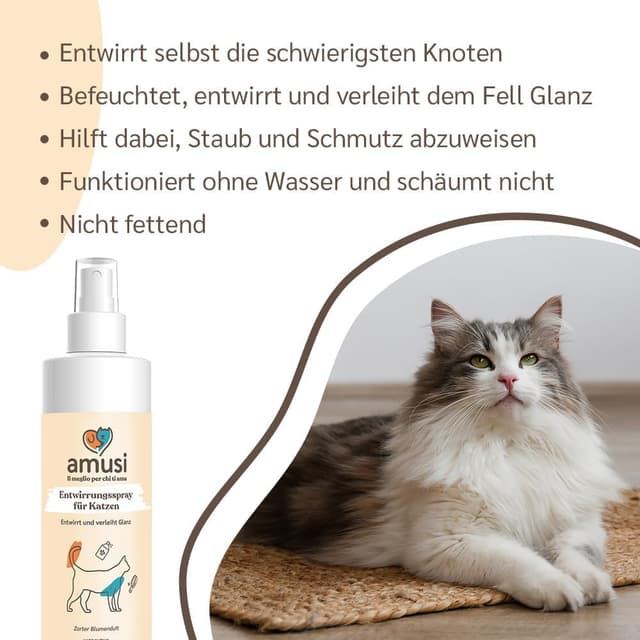 Thumbnail 2 de amusi Katzen Haar Entwirrungsspray 250 ml 🐾