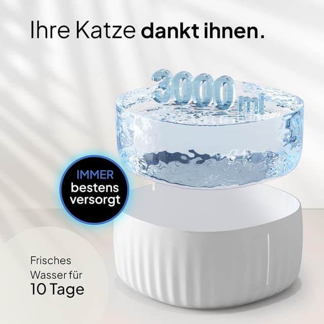 Thumbnail 4 de PrettyPaw Katzenbrunnen 3L Trinkbrunnen für Katzen 💧