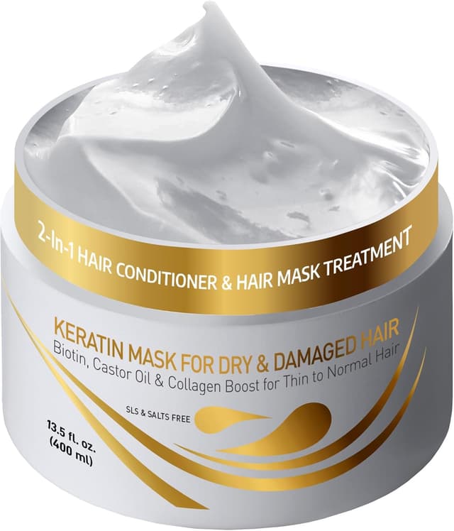 Detalle de Vitamins Masque Keratine Cheveux Fins 2‑en‑1