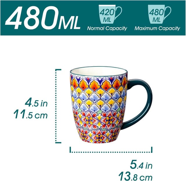 Thumbnail 2 de vancasso SIMI 480 ml Kaffeetassen Set 6er