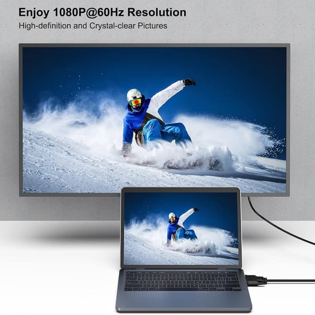 Detalle 2 de DVI-D auf VGA Kabel 1,8 m für 24+1