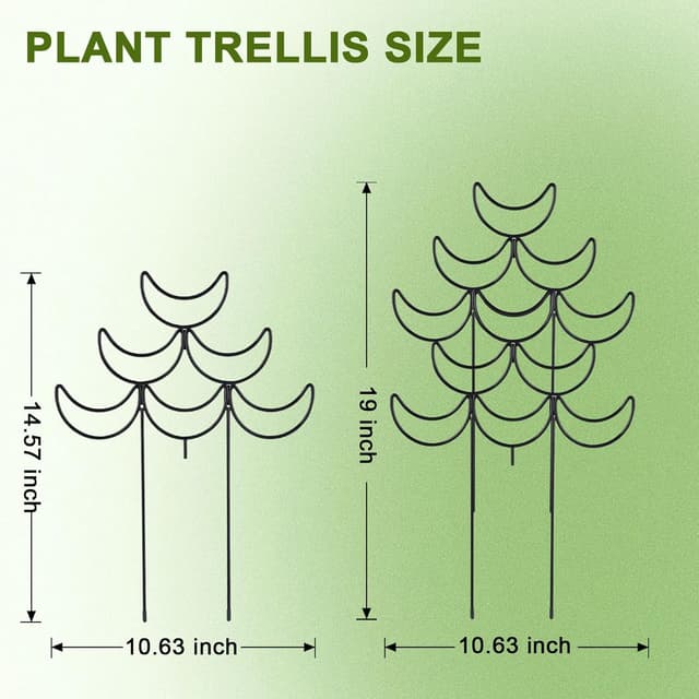 Detalle 2 de LYAZKMY 4 Pack Stackable plant trellis 37cm
