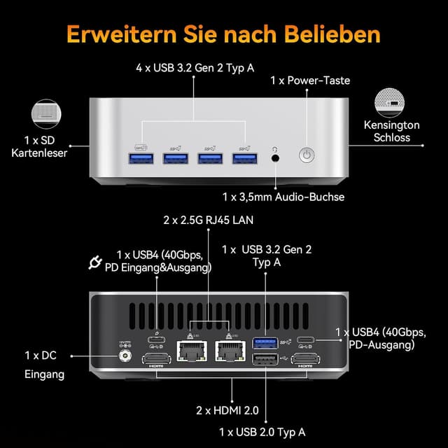 Thumbnail 5 de GEEKOM Mini PC A8 Max Ryzen 7 8745HS