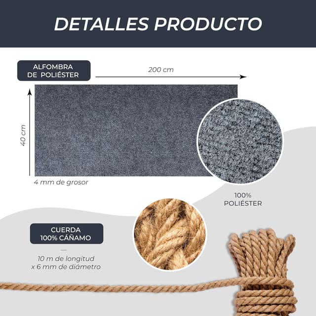 Thumbnail 1 de FURVELO Protector sofá para gatos 40x200 cm