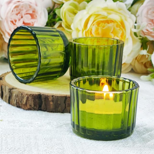 Thumbnail 3 de Filltown Teelichthalter-Set 12 grüne Gläser