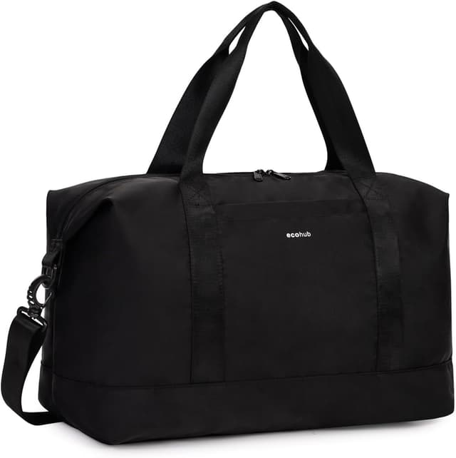 Detalle de ECOHUB Easyjet 30L Cabin Bag (45x36x20cm) with Removable Wet Pocket & Underseat Travel Holdall - Black