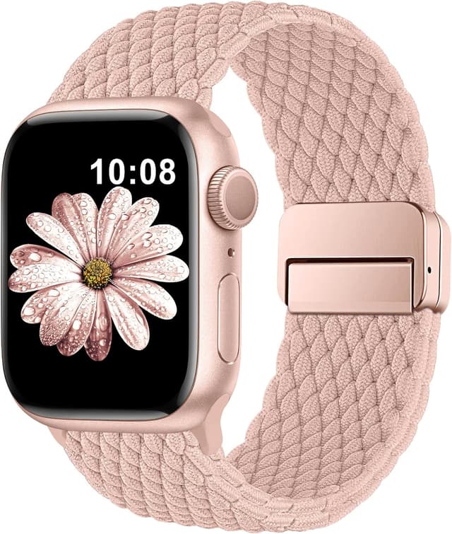 Detalle de DigiHero Braided Loop Magnetic Nylon Strap for Apple Watch (Sport Stretch, 38–46mm)