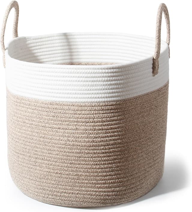 Detalle de SYLANDO D40 Wäschekorb aus Baumwolle