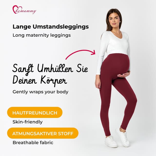 Detalle de Be Mammy BE20-230 Umstandsleggings 1 Stück
