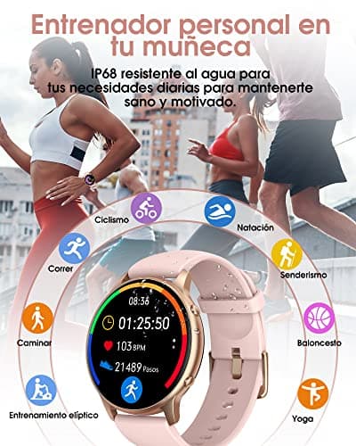 Thumbnail 1 de TUYOMA Reloj Inteligente Mujer 1,3" Pantalla Táctil ⌚