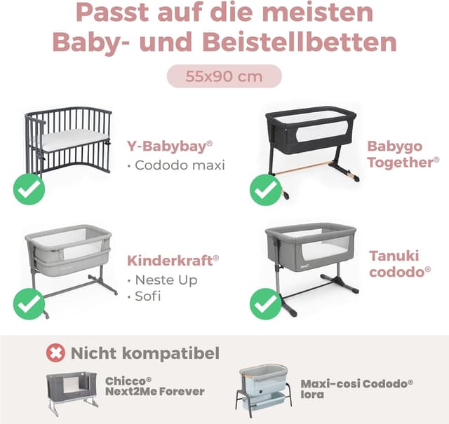 Thumbnail 4 de Dreamzie Set 2 Spannbettlaken 55x90 Heart