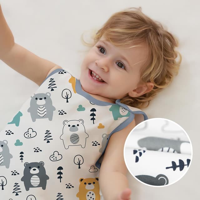 Thumbnail 6 de Sacco nanna Mosebears in morbido cotone 0,5 tog (12–18 mesi) con cerniera a doppio cursore