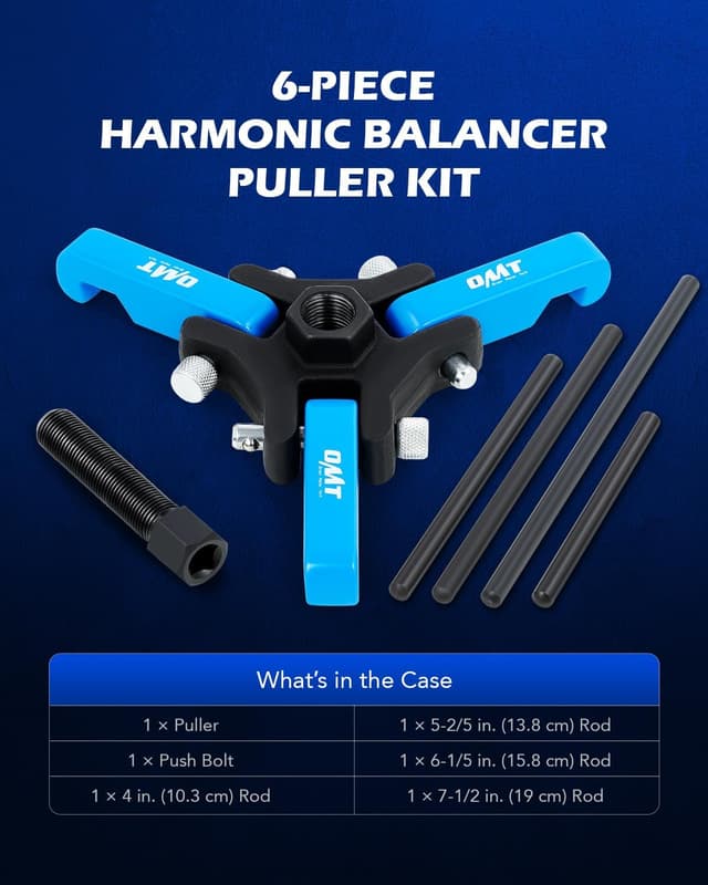 Thumbnail 1 de Orion Motor Tech 3-Jaw Harmonic Balancer Puller Kit ðŸ›