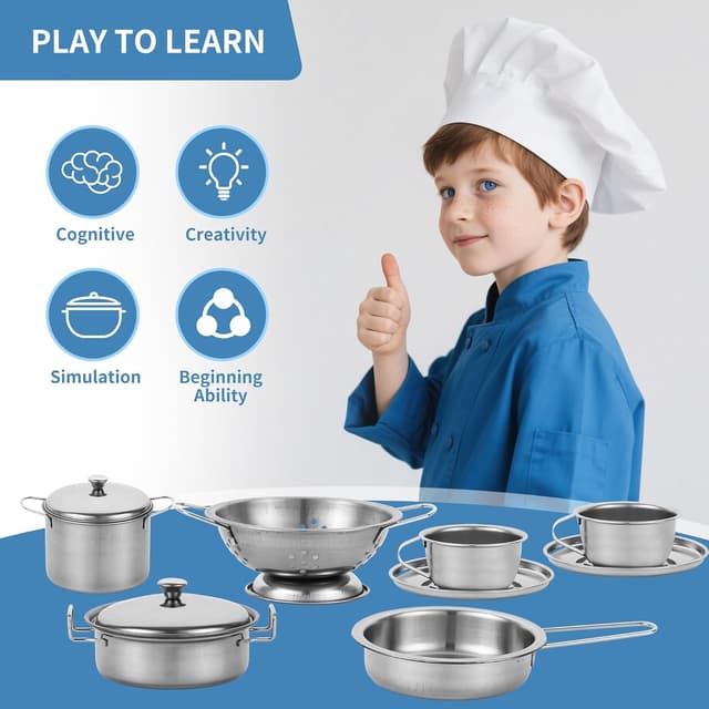 Thumbnail 2 de 17 Piezas Juguetes de Cocina para niños Accesorios