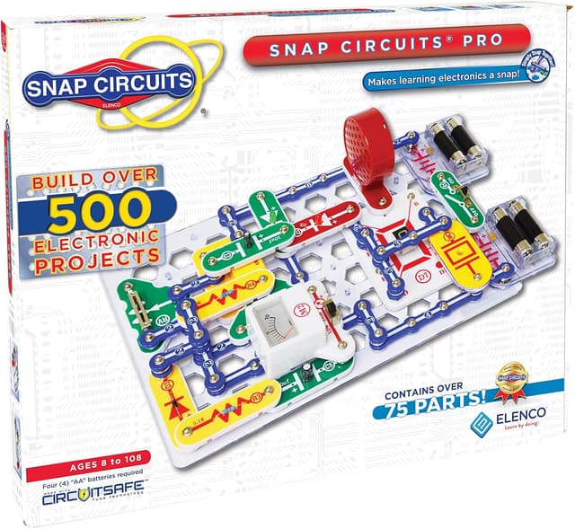 Detalle de Elenco Snap Circuits Pro 500-in-1 Electronic Exploration Kit (500+ Projects)