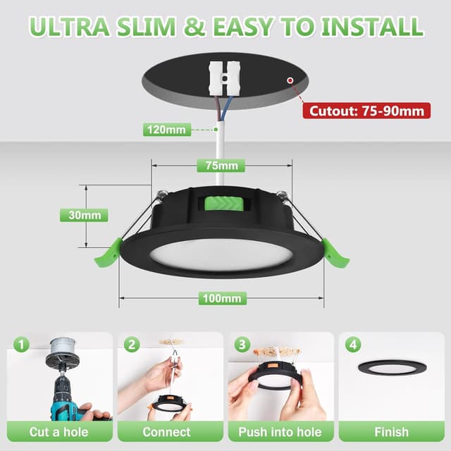 Thumbnail 1 de YindaLux Einbaustrahler 8W 10er Set