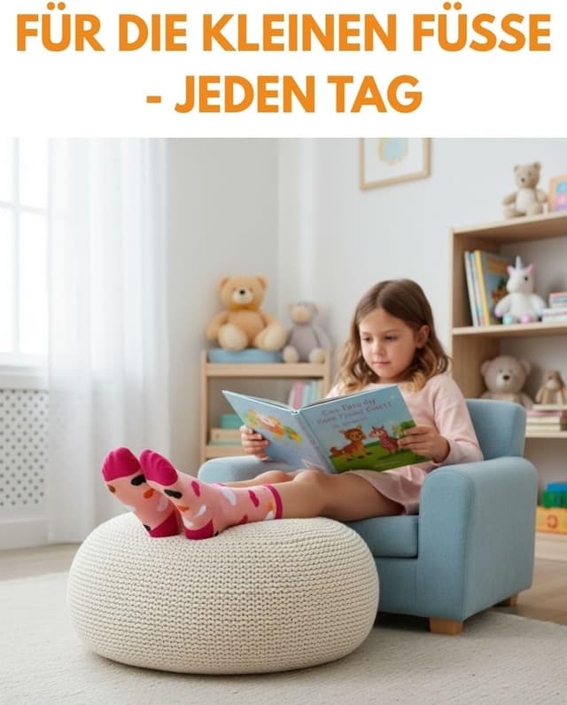 Thumbnail 6 de 10 Paar Kinder Socken für Jungen & Mädchen aus Baumwolle – strapazierfähig, elastisch und formstabil