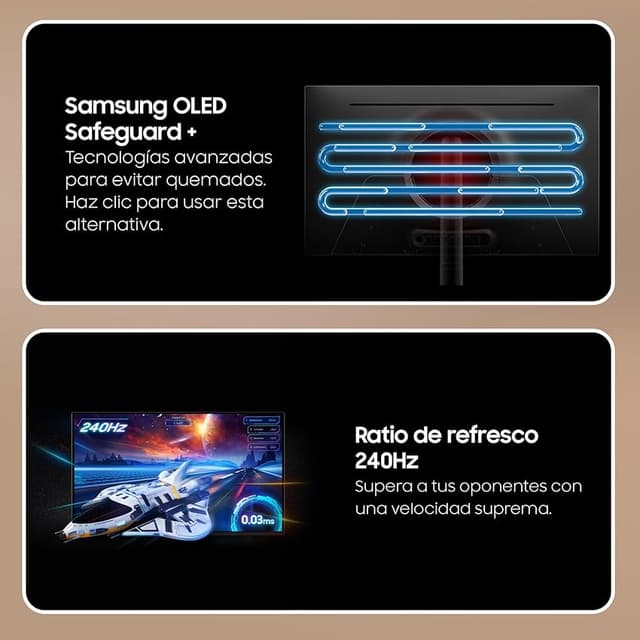 Detalle de Samsung LS27FG816SUXEN Monitor Odyssey OLED G8 27" 4K 240Hz