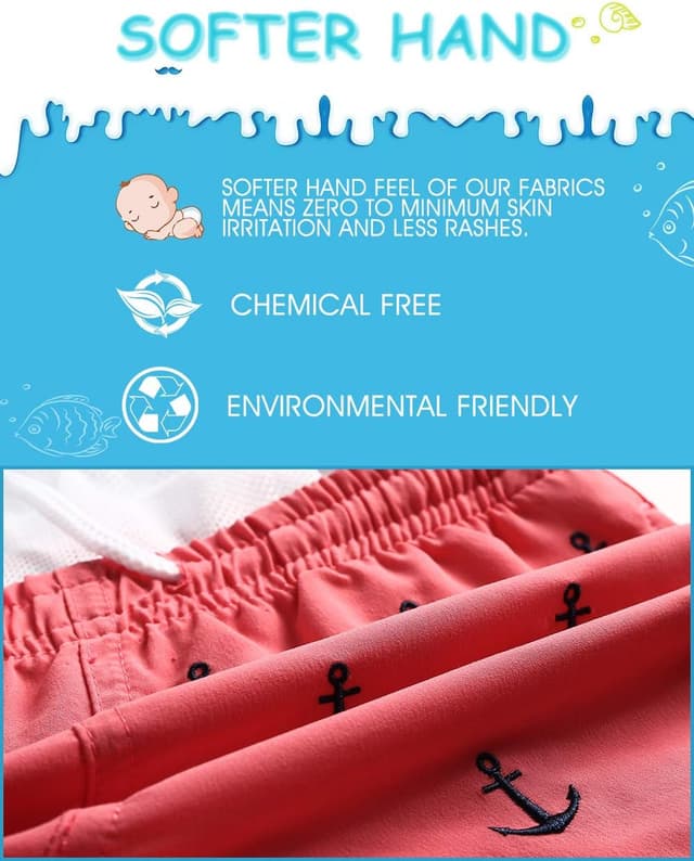 Detalle de MaaMgic costume da bagno pantaloncini per ragazzi: asciugatura rapida e slip in rete