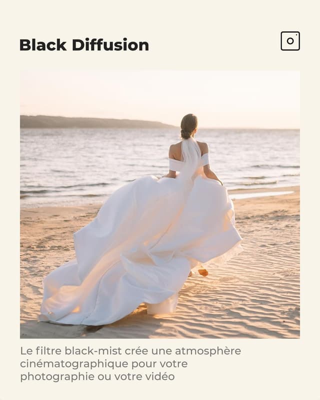 Detalle 2 de K&F CONCEPT Filtre Black Diffusion 1/8 49 mm