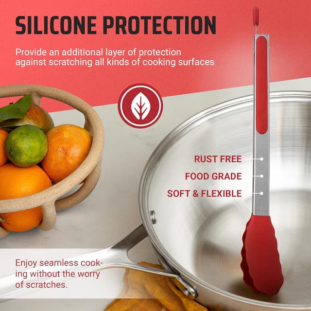 Thumbnail 2 de Kaluns Kitchen Tongs Set of 4, 7–12 inch