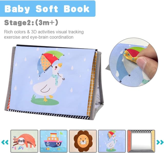 Thumbnail 4 de Aolso Libro di Stoffa Neonato 6 pagine