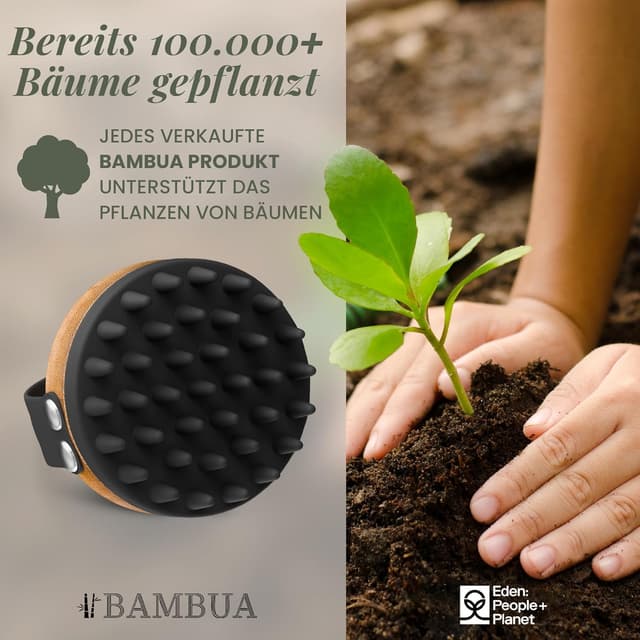 Thumbnail 5 de BAMBUA Kopfhaut-Massagebürste mit 3 Aufsätzen