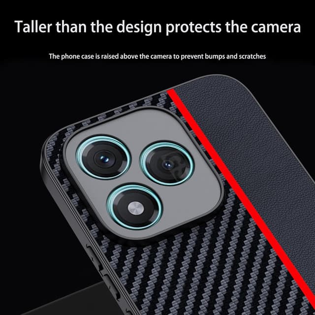 Detalle de FDHYFGDY Schutzhülle für Honor 400 Lite – Carbonfaser-Case wasserdicht & stoßfest