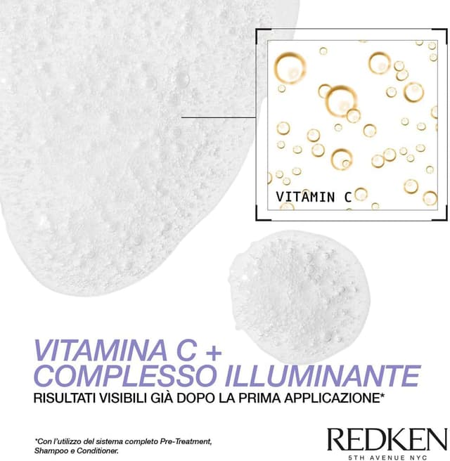 Detalle de Redken High Bright Balsamo con Vitamina C per capelli biondi, 300 ml