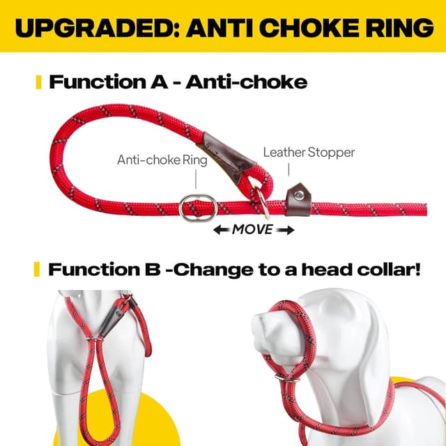 Detalle de Slip lead leash for dogs 1.8m rope