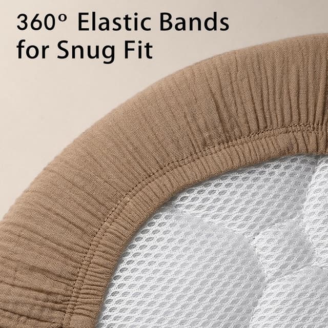 Thumbnail 2 de Peepeemax Musselin 80x40 cm Spannbettlaken