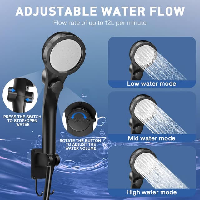 Thumbnail 5 de MIAOKE Ducha portátil para acampar 7800 mAh