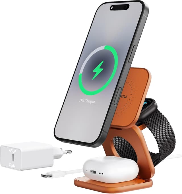 Detalle de KU XIU X40 Qi2 25W stazione ricarica wireless