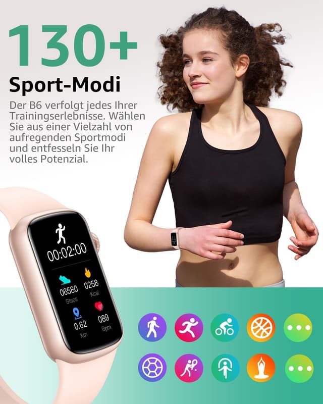 Thumbnail 2 de BUTFORFIT Fitness Tracker mit 1,47 Zoll HD-Display