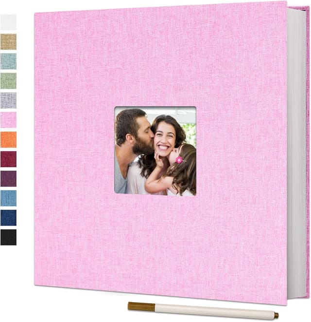 Imagen de Vienrose Fotoalbum Leinen 28x27 cm en OfertitasTOP