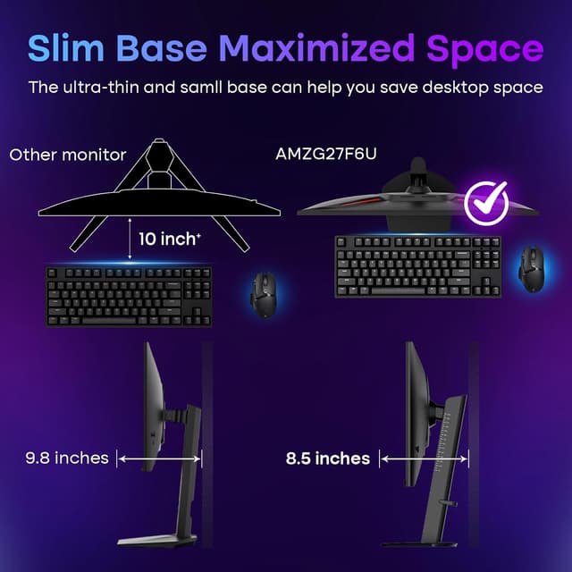 Thumbnail 6 de Amzfast 27" 4K Gaming Monitor 160Hz