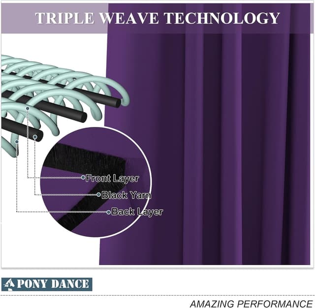 Thumbnail 5 de PONY DANCE Vorhang 240×140 cm Verdunkelungsvorhang 🎀