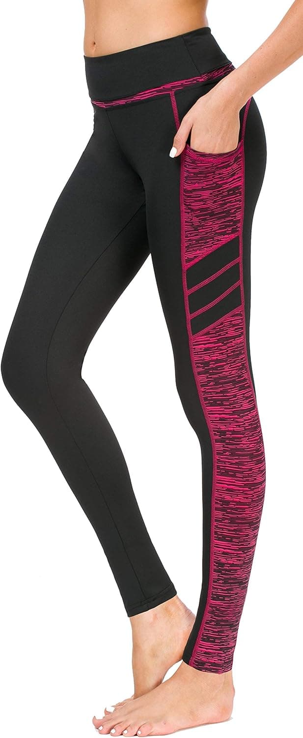 Detalle 2 de Flatik Sport Leggings Damen mit Taschen – blickdichte Jogging-, Fitness- und Yoga-Leggings mit Vier-Wege-Stretch