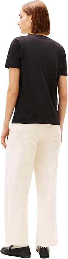 Detalle 2 de Tommy Hilfiger Camiseta Script negro S, algodón 100%