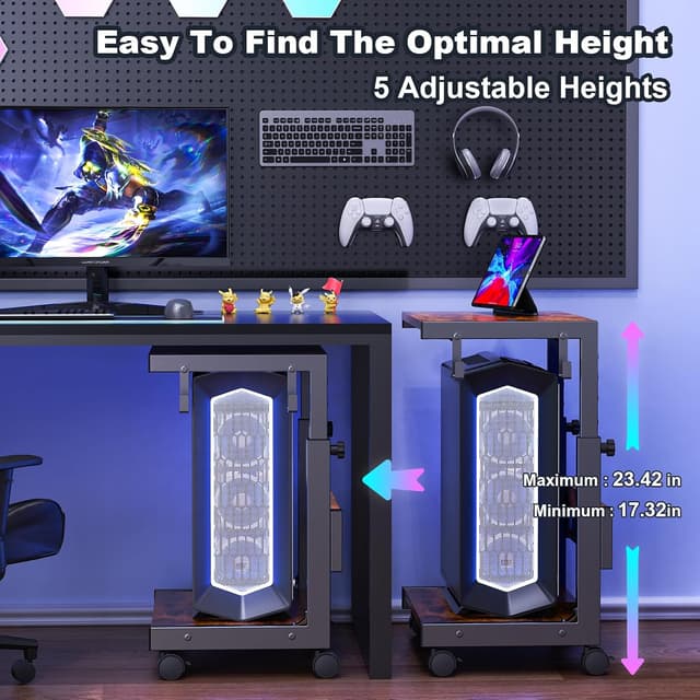 Detalle 2 de Höhenverstellbarer Tower-Ständer mit 2 Etagen