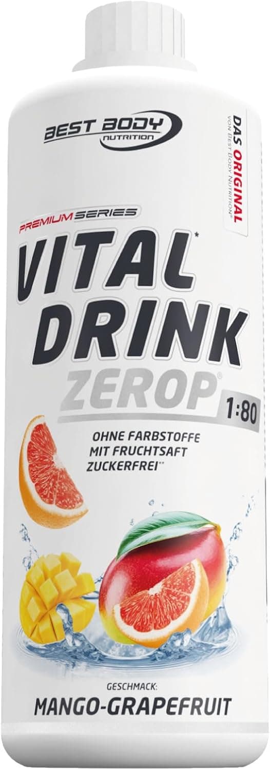 Thumbnail 6 de Best Body Nutrition Vital Drink ZEROP Kirsche Sirup 1.000 ml đ„€