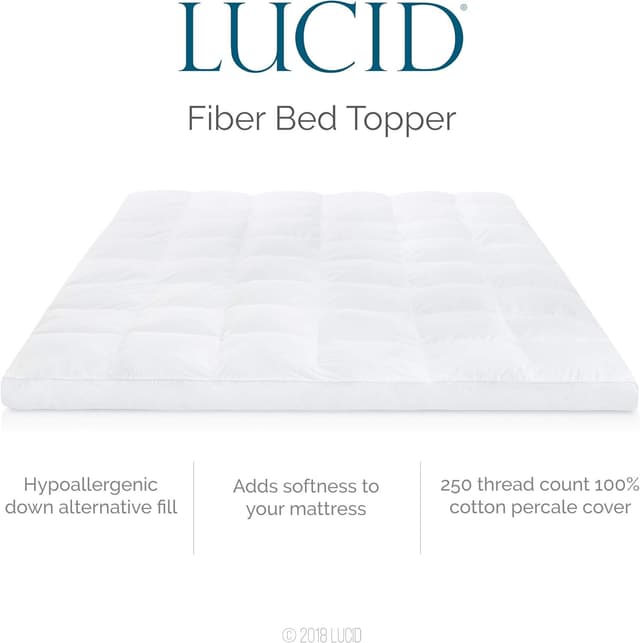 Thumbnail 2 de LUCID Topper Singolo 7,5 cm microfibra 90x200