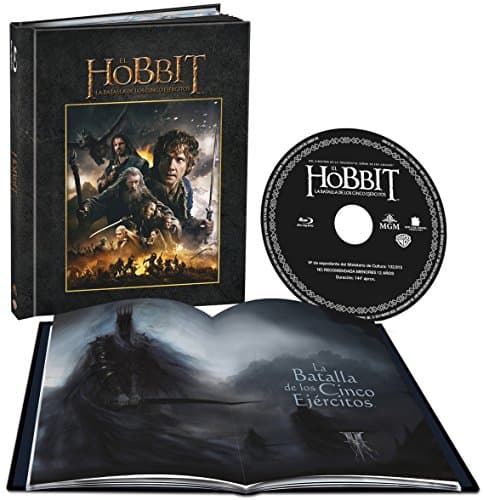 Detalle de El Hobbit 3: La batalla de los cinco ejércitos en Blu-ray Digibook (Warner Home Video)