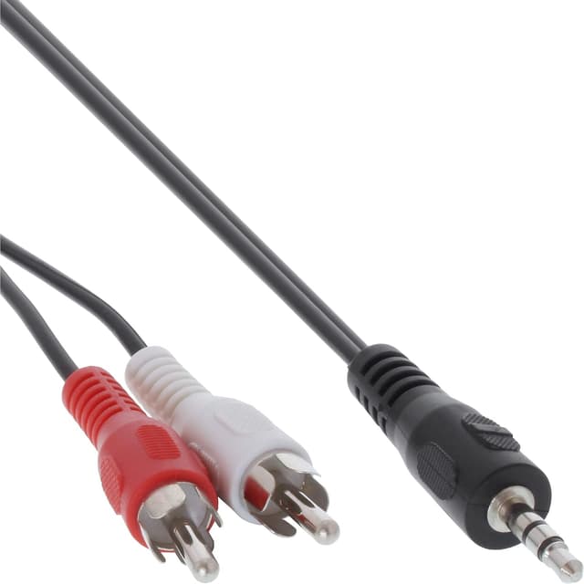 Detalle de Câble audio 2x RCA mâle vers jack 3,5 mm stéréo de 2 mètres