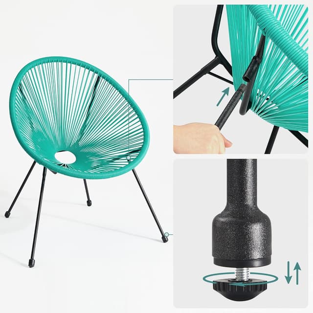 Detalle 2 de SONGMICS Salon de jardin Acapulco 3 places